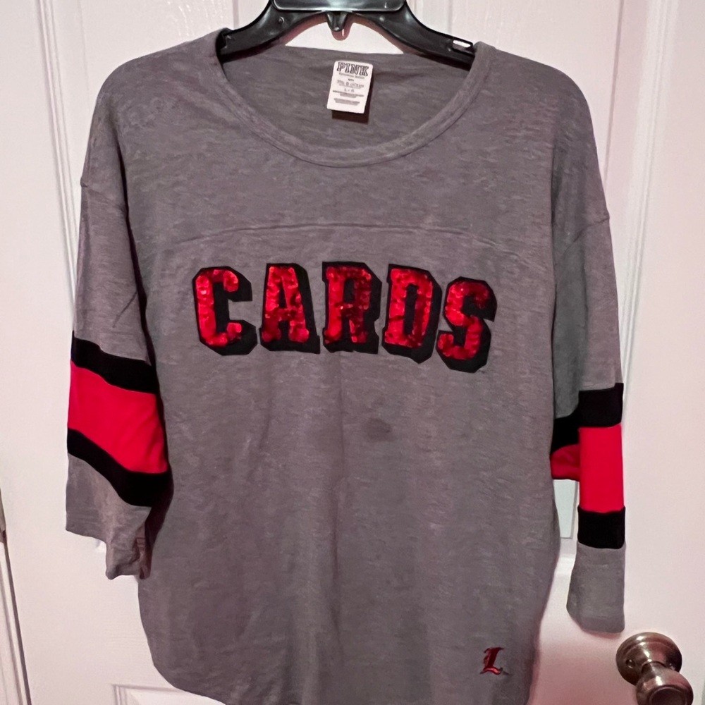 PINK Victoria's Secret Gray Top